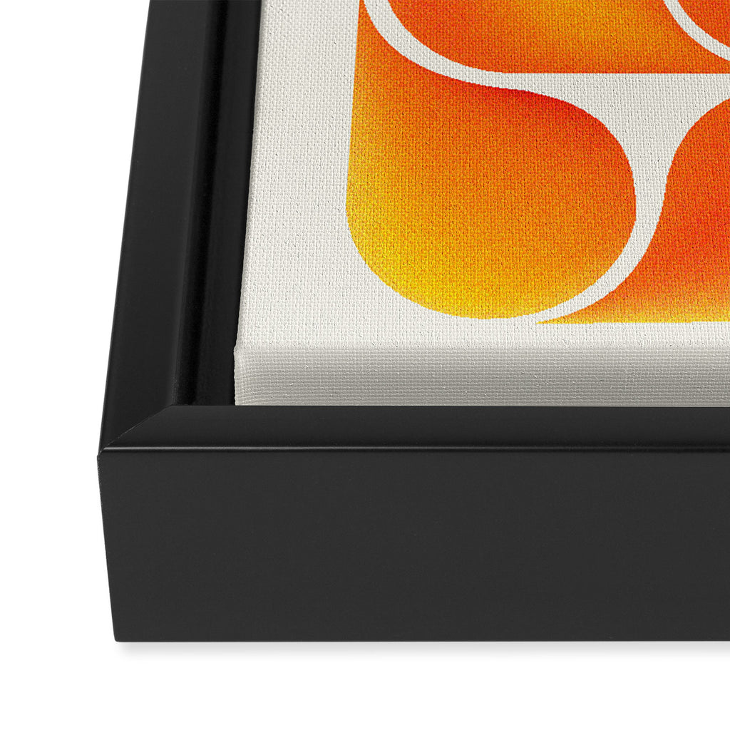 Gradient Playful Shapes  Framed Canvas Print Gallery Image 3