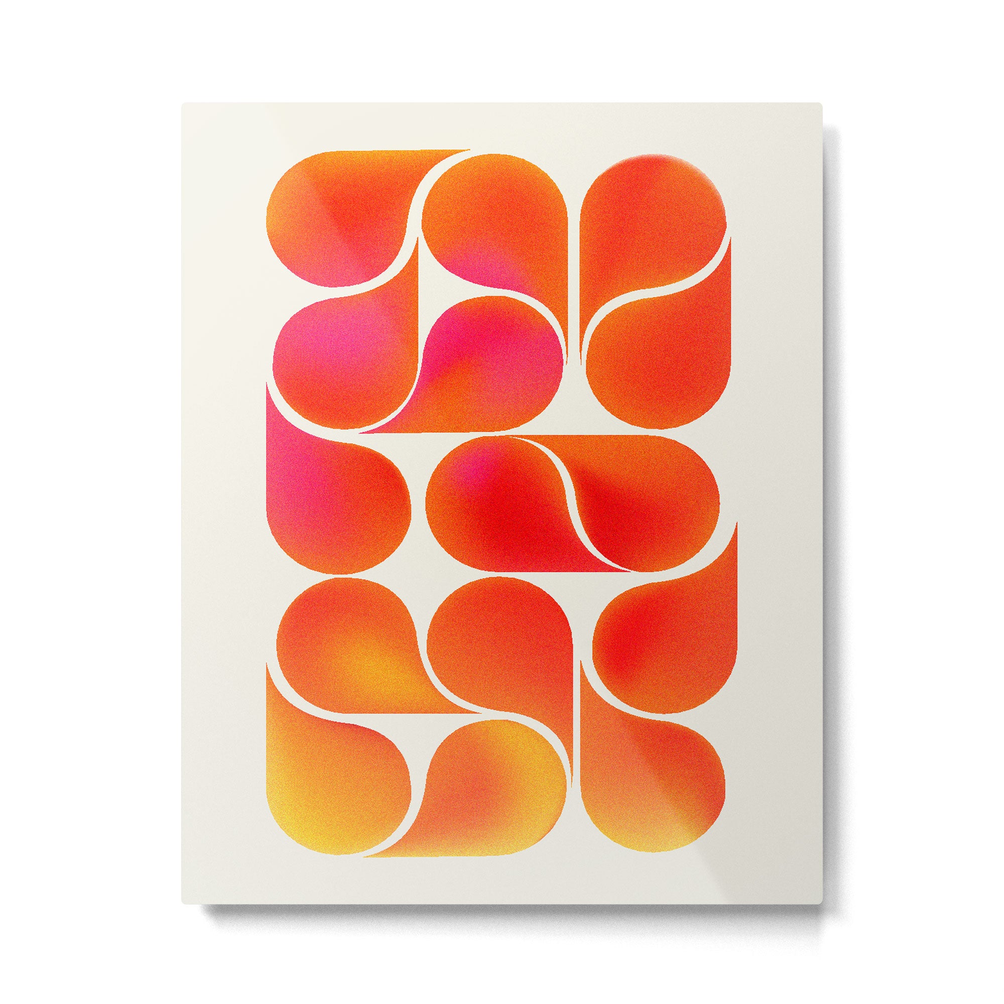 Gradient Playful Shapes  Metal Print Gallery Image 6