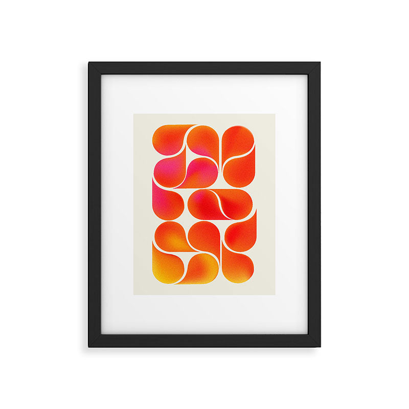 Gradient Playful Shapes  Framed Art Print Gallery Image 6