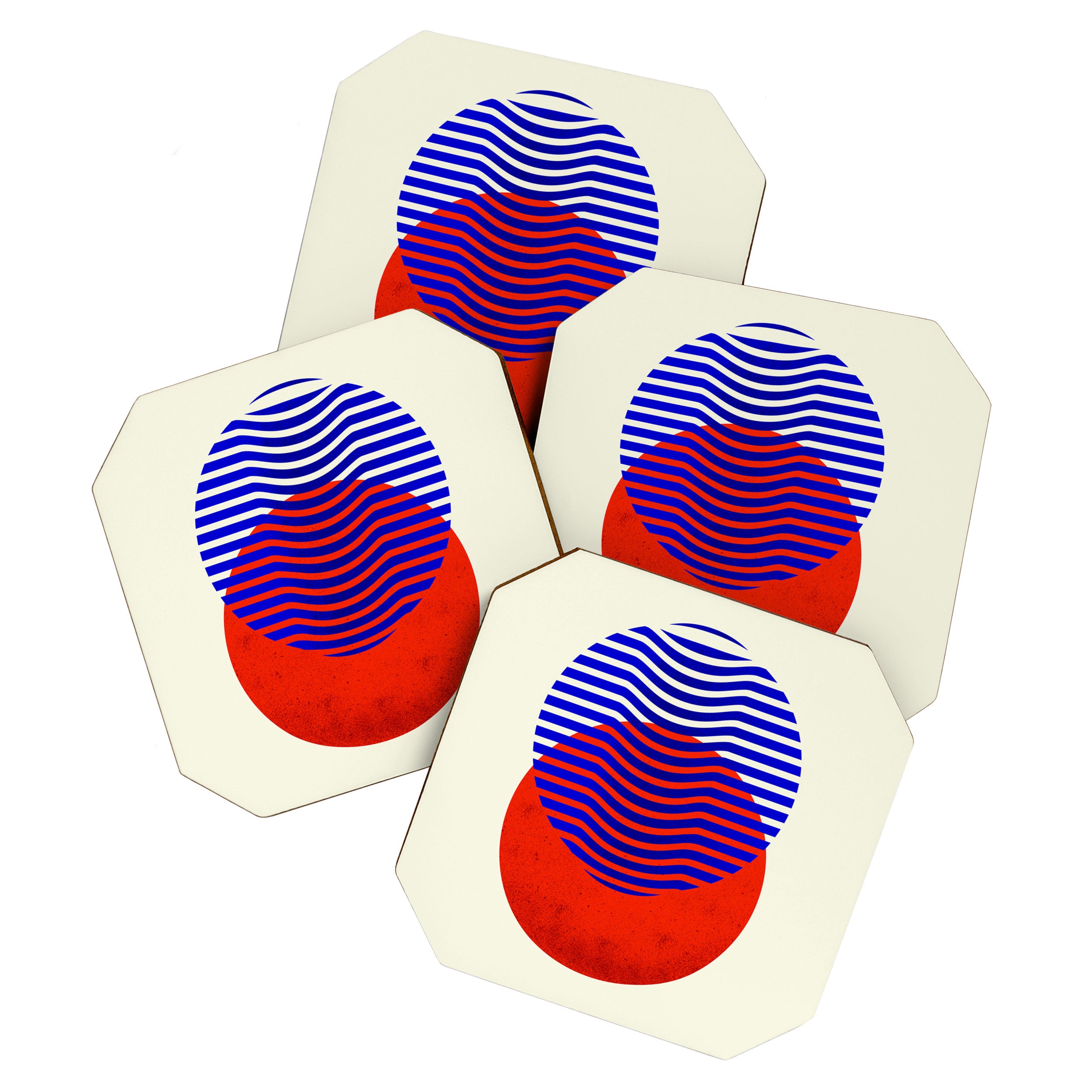 Graphic abstract circles Coaster Gallery Image 1