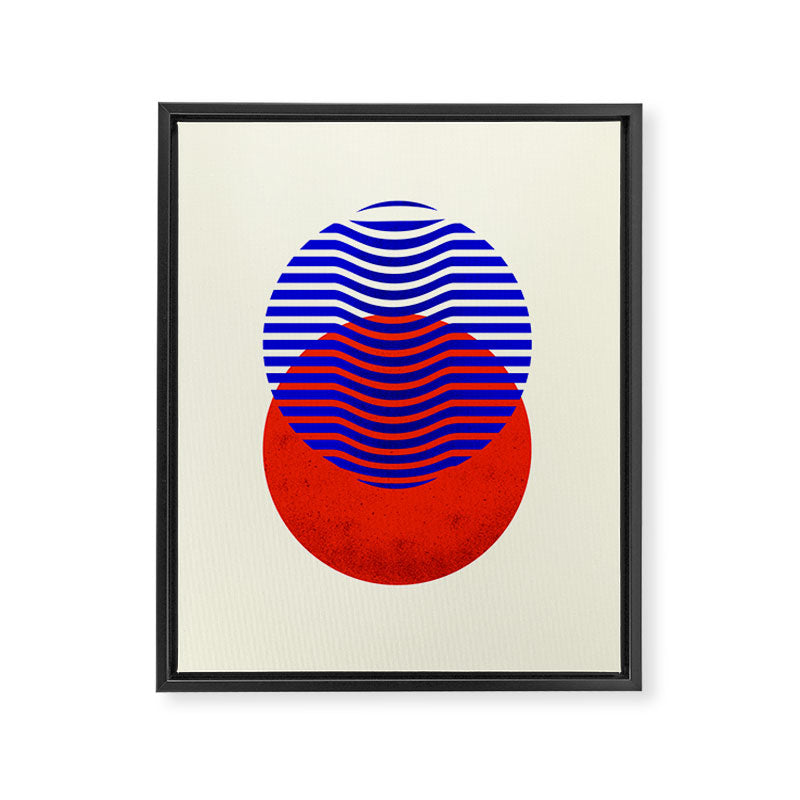 Graphic abstract circles Framed Canvas Print Gallery Image 8