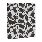 Hand-Drawn Black Cats Canvas Print Gallery Image 8