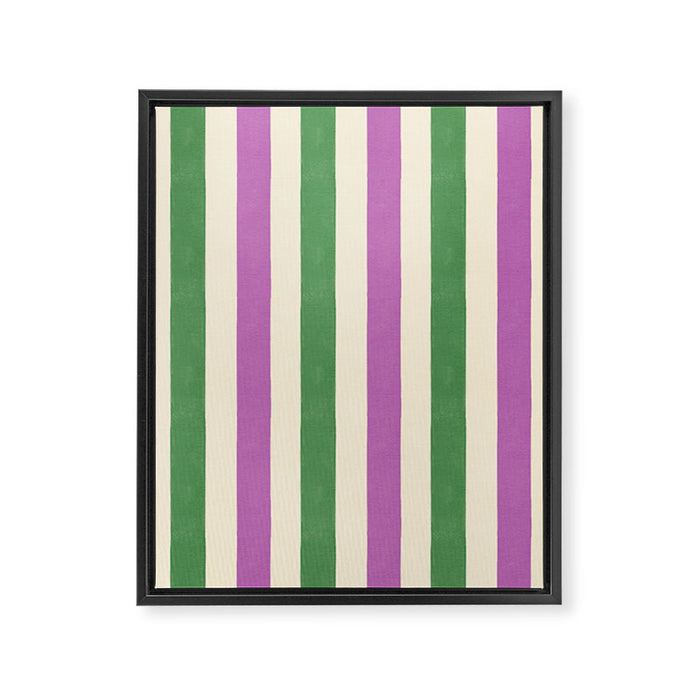 Handmade Bold Stripe Design Framed Canvas Print Gallery Image 1