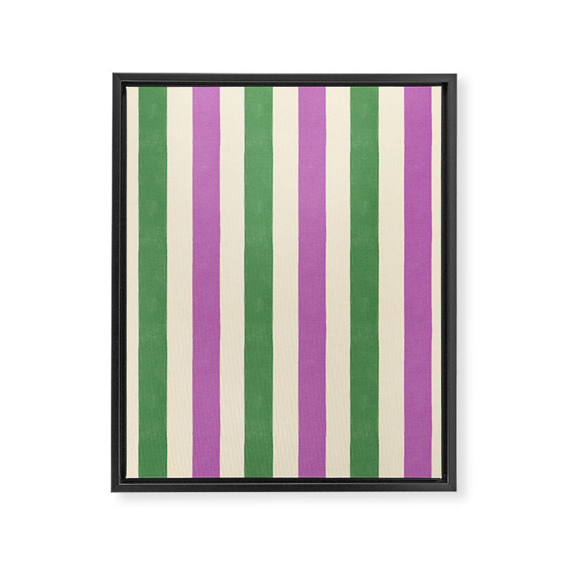 Handmade Bold Stripe Design Framed Canvas Print Gallery Image 8