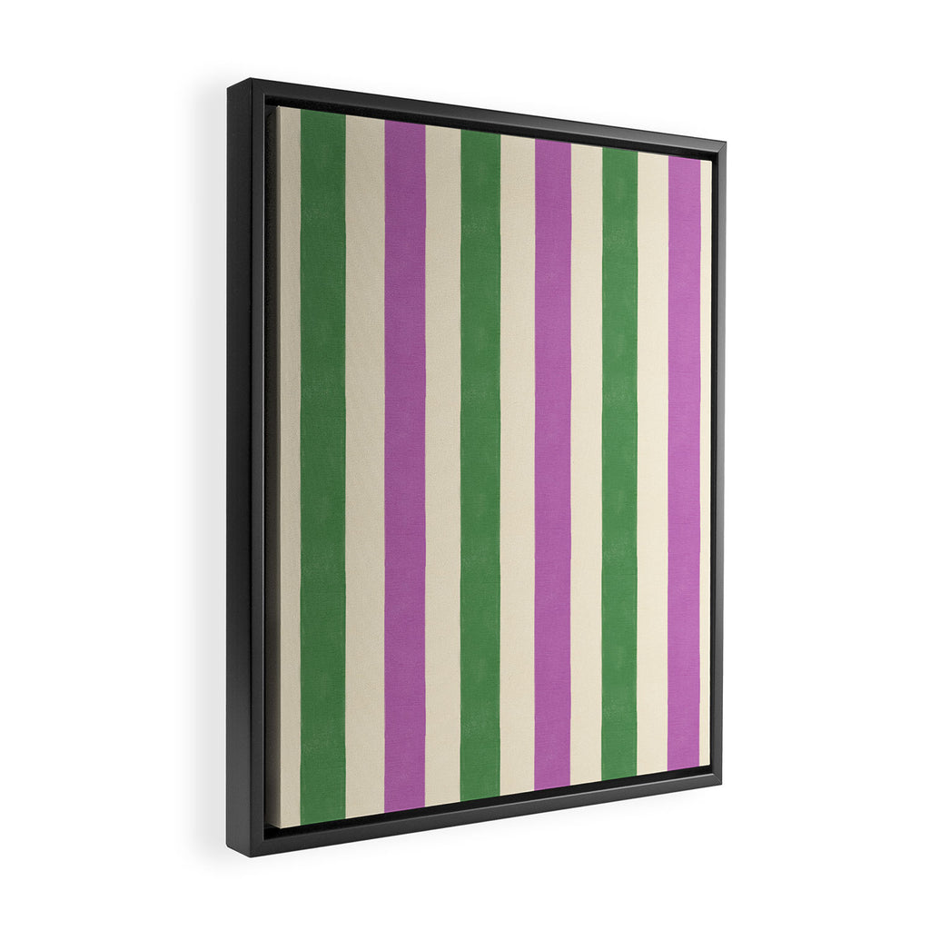 Handmade Bold Stripe Design Framed Canvas Print Gallery Image 2