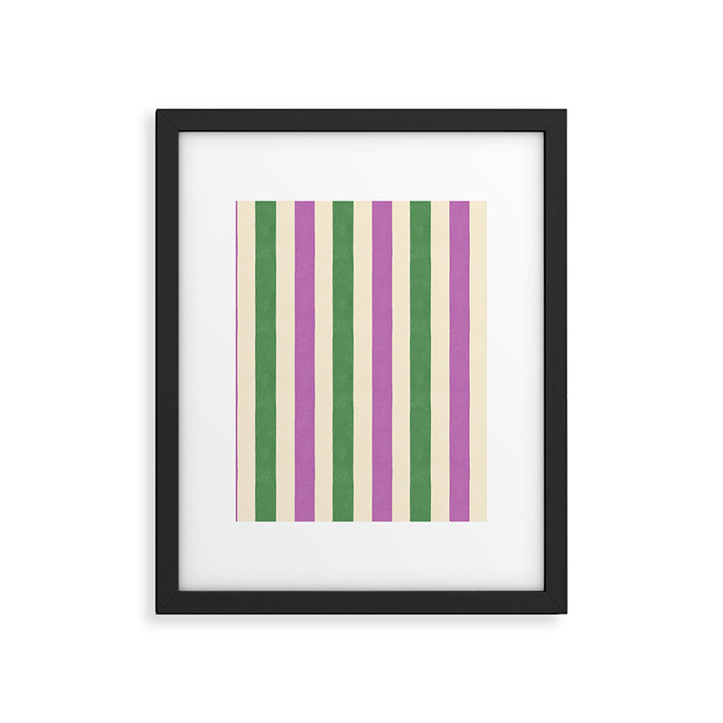 Handmade Bold Stripe Design Framed Art Print Gallery Image 6