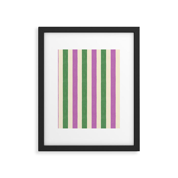 Handmade Bold Stripe Design Framed Art Print Gallery Image 1