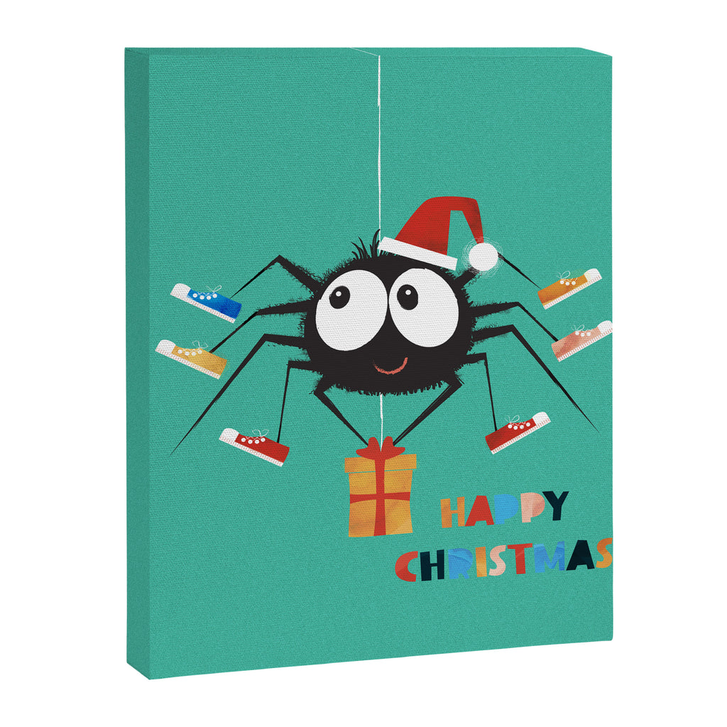Happy Christmas Santa Spider Canvas Print Gallery Image 8