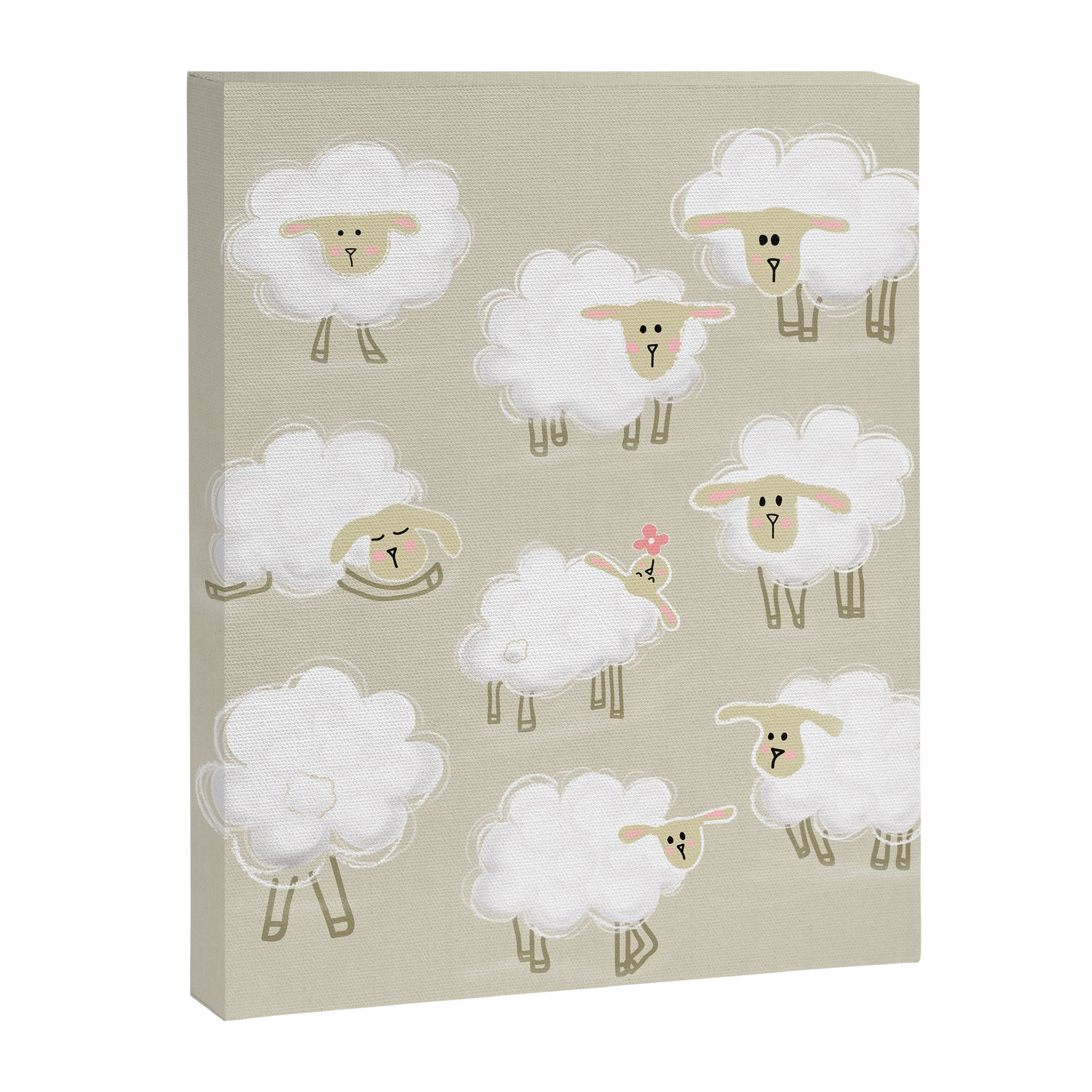 Herd of sheep Canvas Print Gallery Image 8