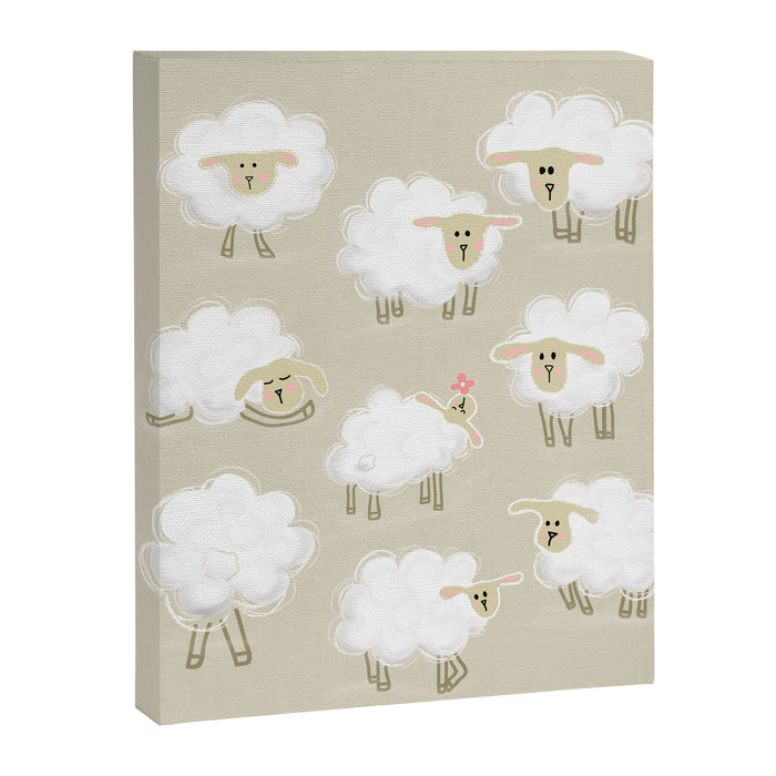 Herd of sheep Canvas Print Gallery Image 1