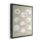 Herd of sheep Framed Canvas Print Gallery Image 2