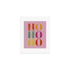 HO HO HO Festive Letters Art Print Gallery Image 1