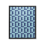 Holiday Contrast: Blue Bethlehem Star Delight Framed Canvas Print Gallery Image 8