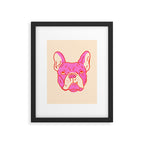 Hot Pink Bulldog Framed Art Print Gallery Image 6