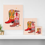 Howdy! Cowboy Boots Canvas Print Gallery Image 3