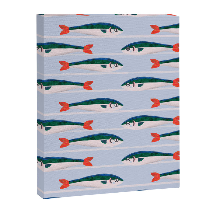 Large Sardines Pattern Canvas Print Gallery Image 1