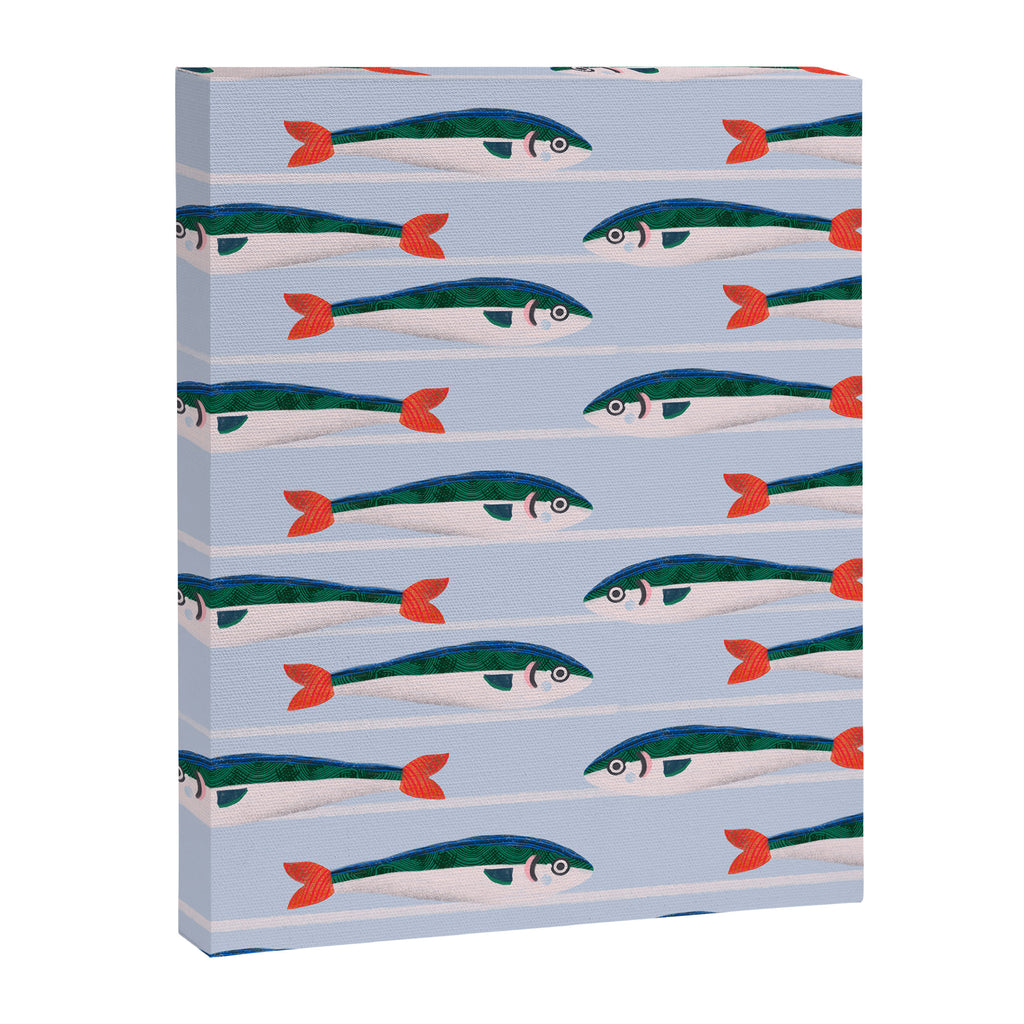 Large Sardines Pattern Canvas Print Gallery Image 8