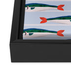 Large Sardines Pattern Framed Canvas Print Gallery Image 3