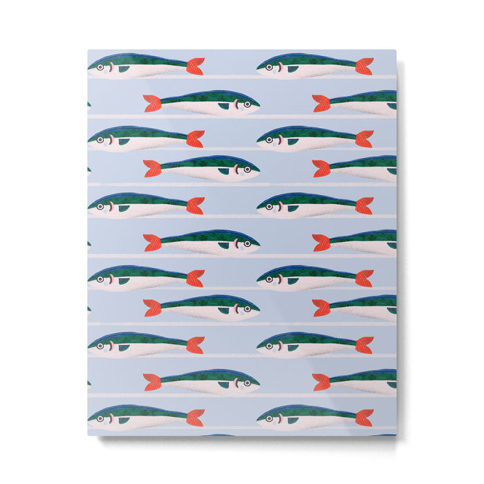 Large Sardines Pattern Metal Print Gallery Image 1