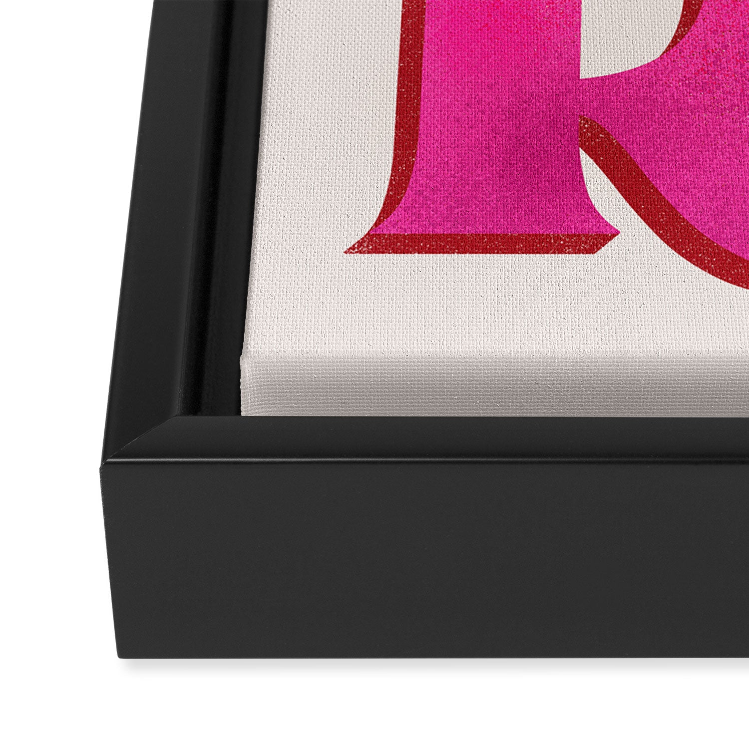 Let The Good Times Roll  - Retro Type in Pink Framed Canvas Print Gallery Image 3