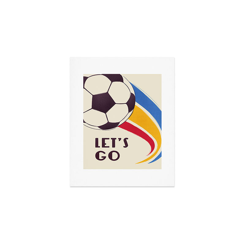 Let's Go - Soccer Illustration Art Print Gallery Image 1