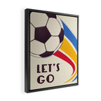 Let's Go - Soccer Illustration Framed Canvas Print Gallery Image 2
