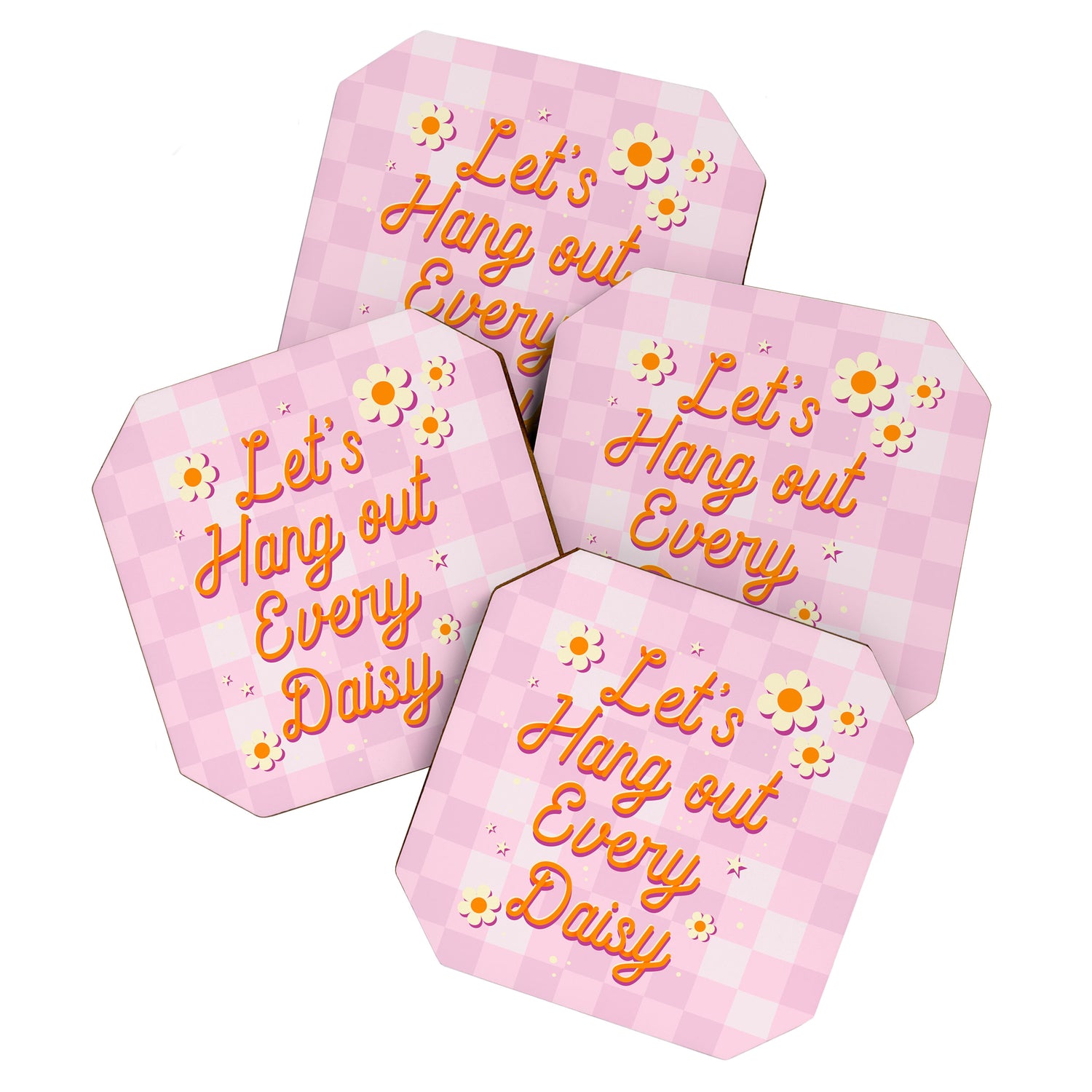 Let's Hang Out Every Daisy - Plant Puns Coaster Gallery Image 1