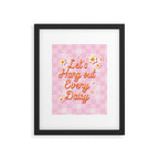 Let's Hang Out Every Daisy - Plant Puns Framed Art Print Gallery Image 6