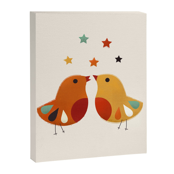 Little Festive Birds Canvas Print Gallery Image 1