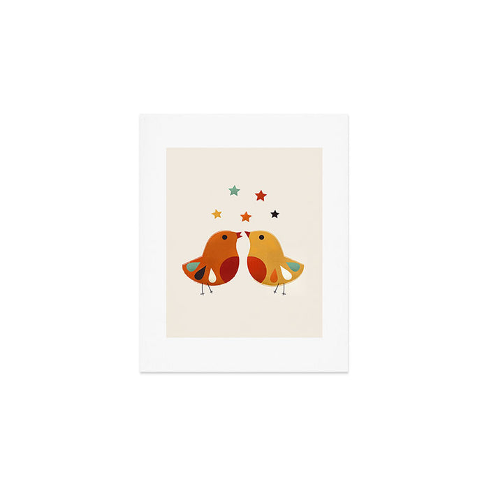 Little Festive Birds Art Print Gallery Image 1