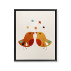 Little Festive Birds Framed Canvas Print Gallery Image 8