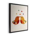 Little Festive Birds Framed Canvas Print Gallery Image 2