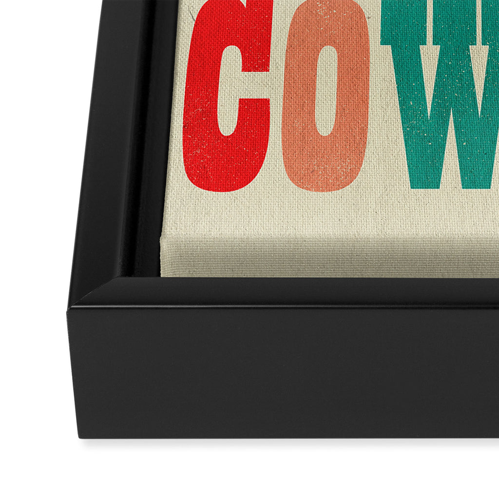 LONG LIVE COWBOYS Framed Canvas Print Gallery Image 3