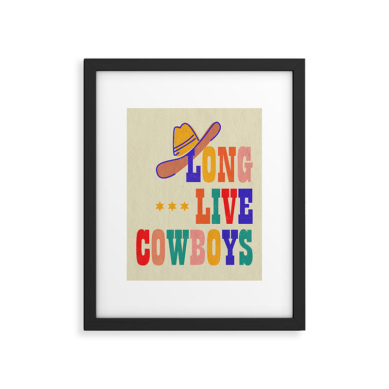 LONG LIVE COWBOYS Framed Art Print Gallery Image 4