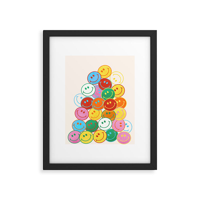 Lots of Smileys Framed Art Print Gallery Image 6