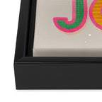 LOVE & JOY Festive Letters Framed Canvas Print Gallery Image 3