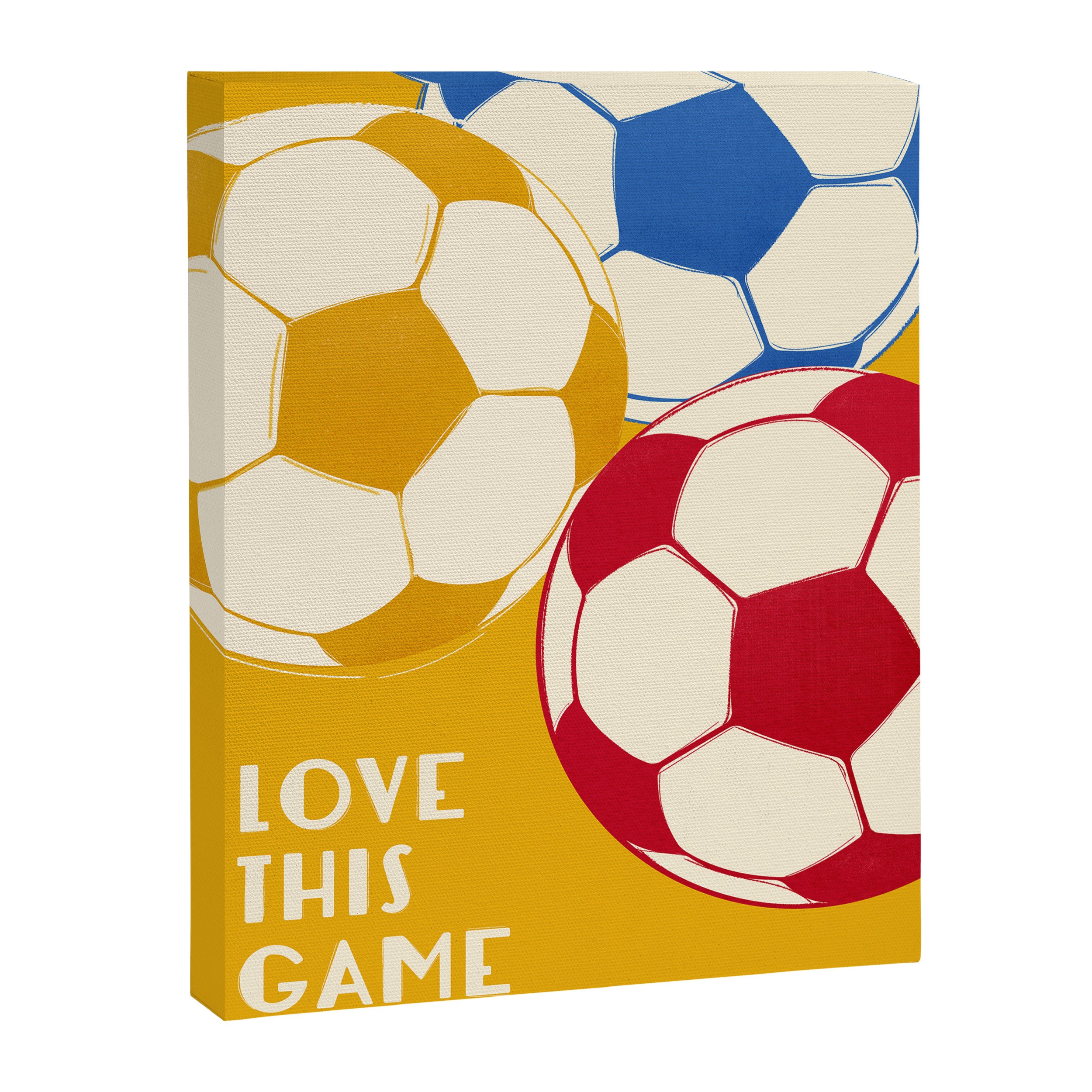 Love This Game - Football Illustration Canvas Print Gallery Image 8