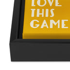 Love This Game - Football Illustration Framed Canvas Print Gallery Image 3