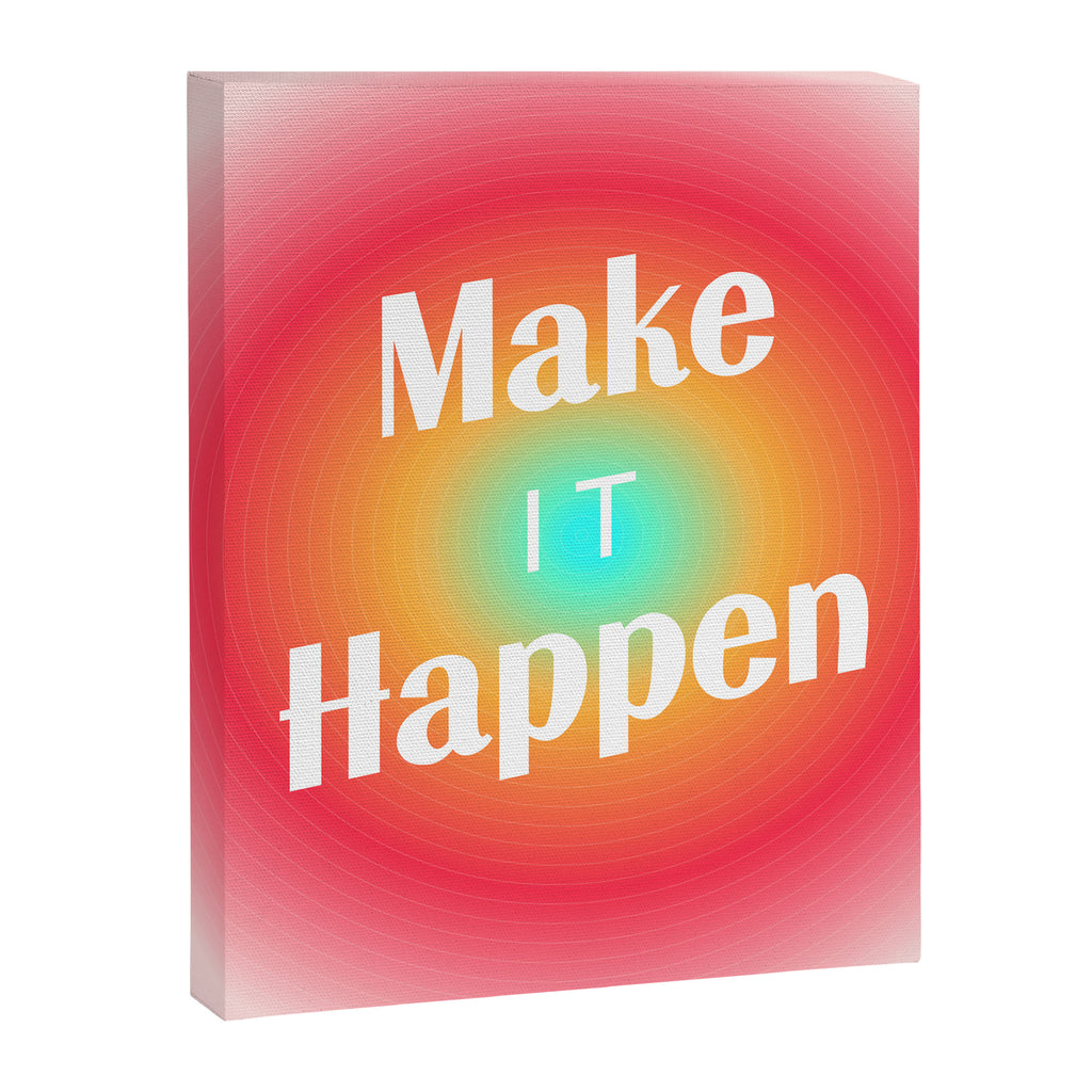 Make It Happen Gradient Canvas Print Gallery Image 8