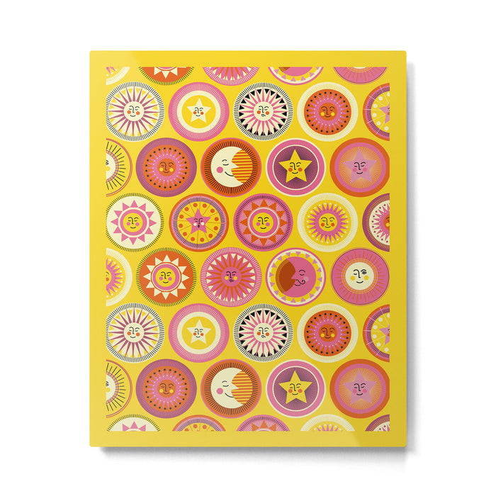 Many faces of Sun, Moon and Stars Metal Print Gallery Image 1