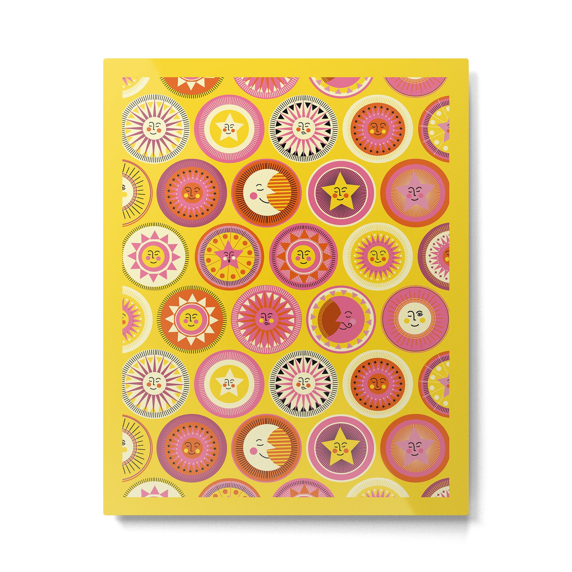 Many faces of Sun, Moon and Stars Metal Print Gallery Image 6