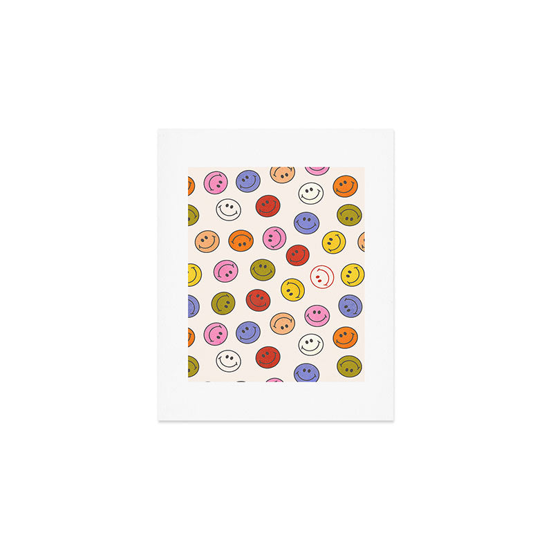 Many Happy Smileys Art Print Gallery Image 1