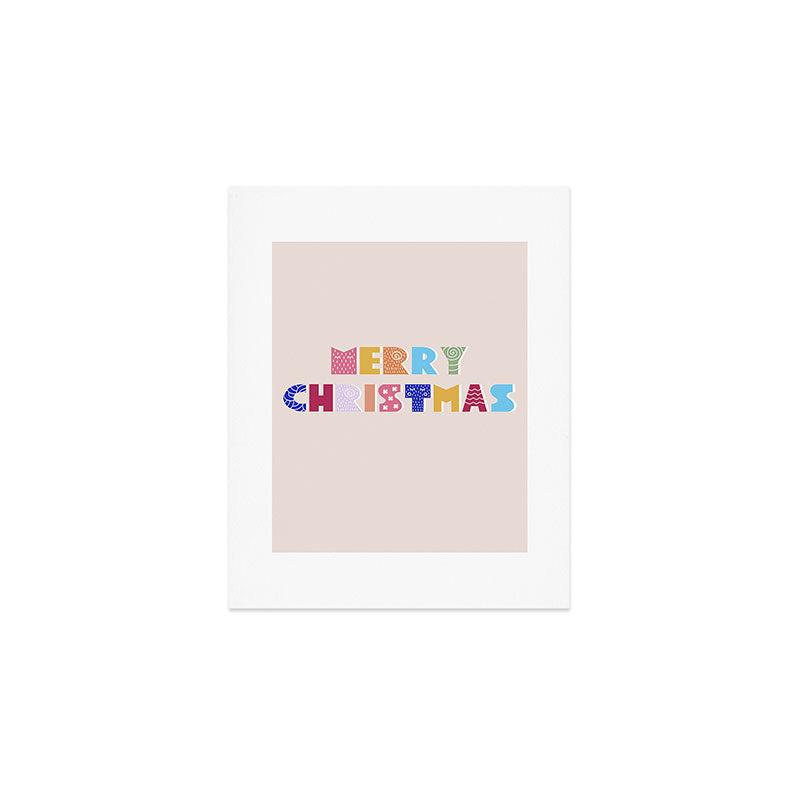 MERRY CHRISTMAS Art Print Gallery Image 1