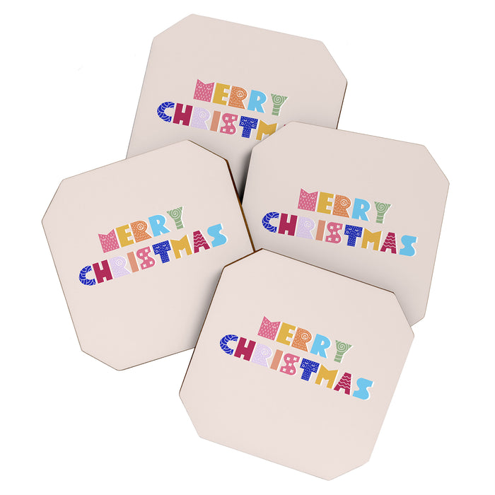 MERRY CHRISTMAS Coaster Gallery Image 1