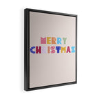 MERRY CHRISTMAS Framed Canvas Print Gallery Image 2
