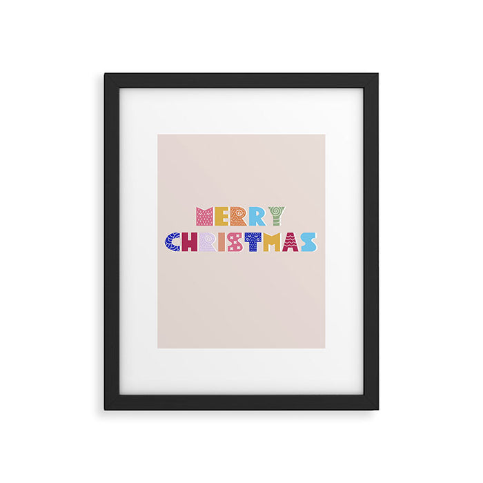 MERRY CHRISTMAS Framed Art Print Gallery Image 1
