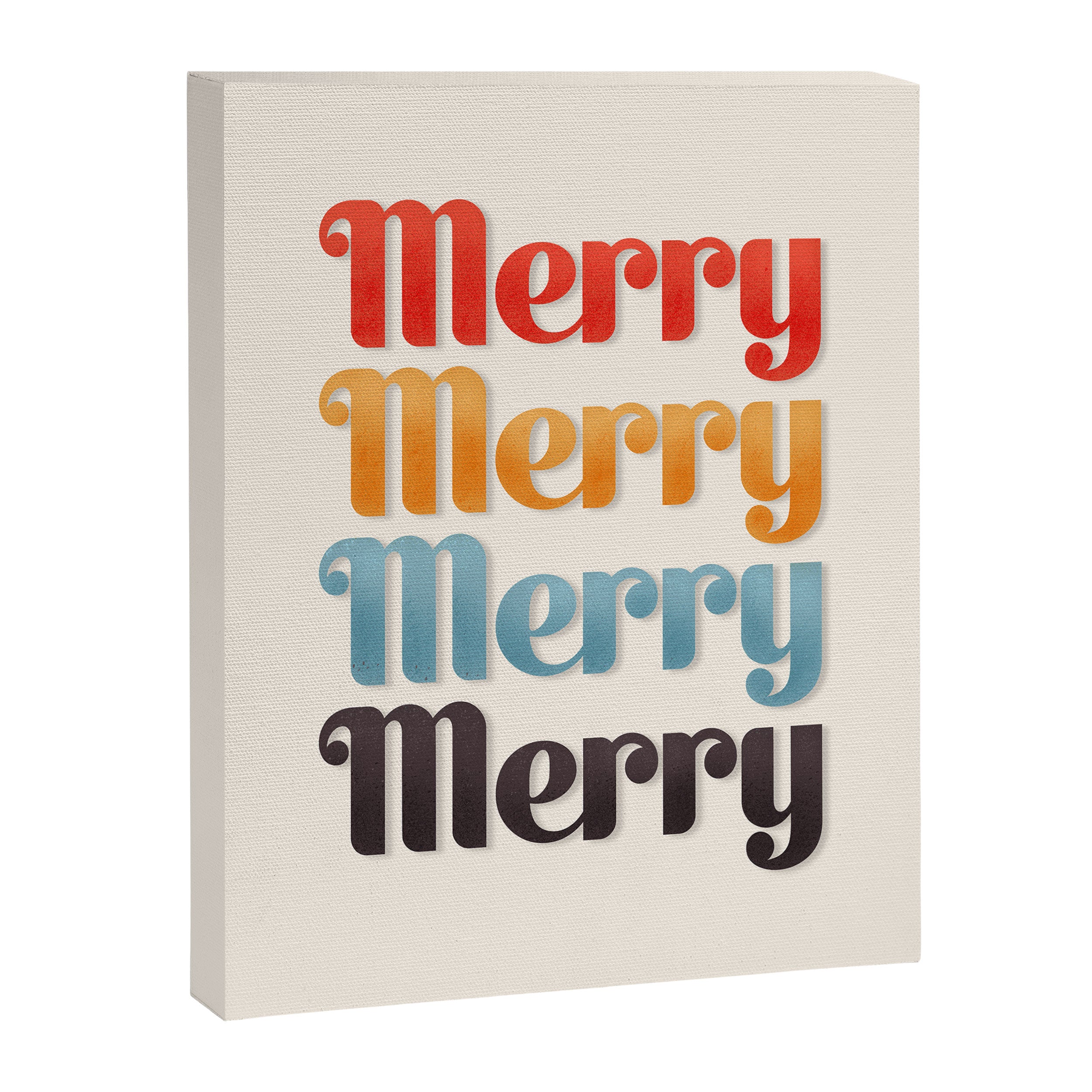 Merry typography Canvas Print Gallery Image 8