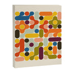 Mid Century Vivid Abstract Canvas Print Gallery Image 8