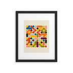 Mid Century Vivid Abstract Framed Art Print Gallery Image 4