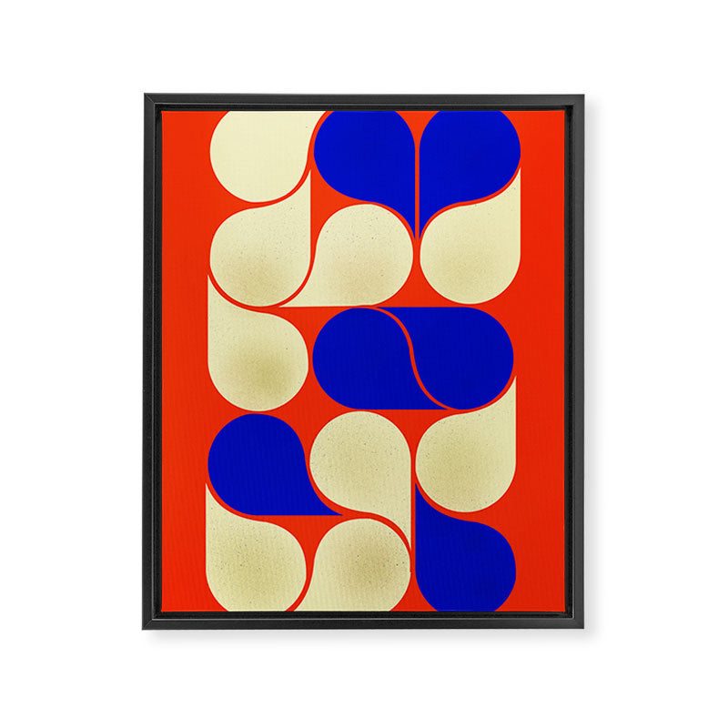 Mid-century geometric shapes-no10 Framed Canvas Print Gallery Image 8